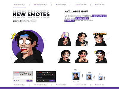 Man Shock & Laughs Twitch Emote Pack cartoon design emoji emote emotes man man emote twitch twitchemote twitchemotes vector