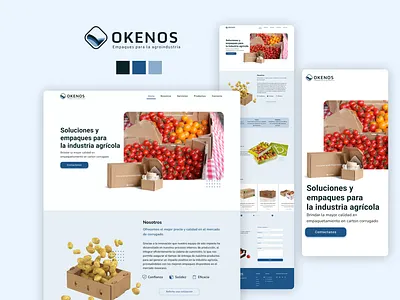 Okenos-Landing-Branding branding design figma graphic design illustration logo ui user interface