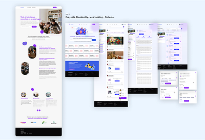 Studently-México app branding design diseño de interfaces figma graphic design landing ui user interface web
