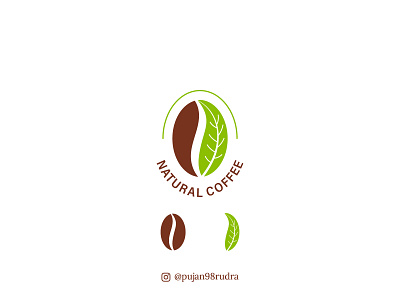 NATURAL-COFFEE-logo-design branding business logo coffee leaf logo creative design custom logo design graphic design illustration leaf logo minimalist logo modern logo natural coffee logo natural logo professional logo