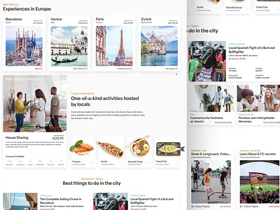 Travelling Tourism Website Design barcelona bookin booking design europe landing page new travel ui ux website