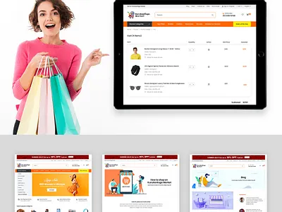An Advance Multivendor Marketplace branding design ecommerce illustration logo marketplace ui ux web website