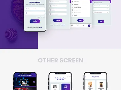 Native iOS and Android App For a Pet Store android app branding c design ecommerce illustration ios app java logo marketplace mobile mobile app swift ui ux