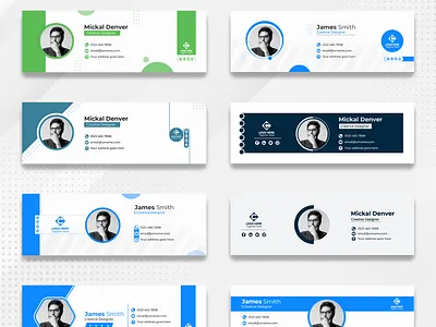 Email signature template or email footer advertising email email footer design email marketing email signature email signature template email template email template design footer modern email signature signature