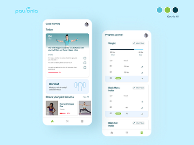 Fitmid - Health & Fitness app app coaching design fitness health meal mind mobile app trainer ui ux workout