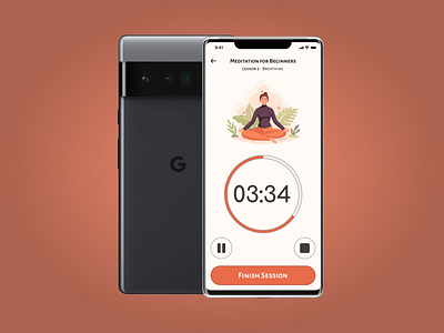 Countdown Timer | Daily Design Challenge app countdown dailyui meditation mobile timer ui