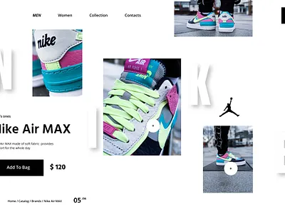 Nike branding design typography ui ux