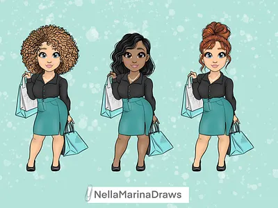 Shopaholic Girls curvy girls mom shopaholic planner girls shopping