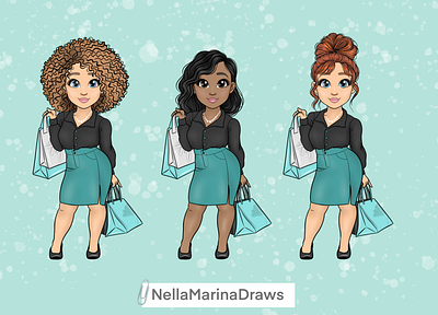 Shopaholic Girls curvy girls mom shopaholic planner girls shopping