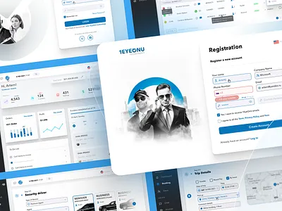 1EyeOnU — Security Company Dashboard UI design minimal ui ux web website
