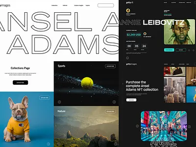 NFT UI Exploration app design minimal ui web