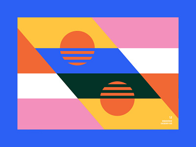 Geometric Mondays branding color palette costa rica geometric geometric design nft