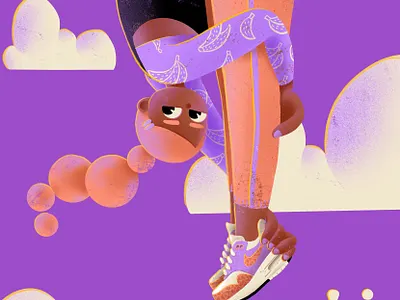 Personal illustration branding colorful designtrend flat graphic design illustration purple ui ux