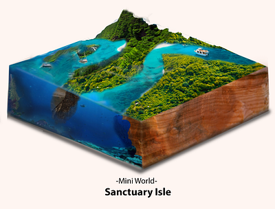 Concept Art-Mini World- Island branding design digital art digital marketing graphic design illustration logo marketing strategy ui vector