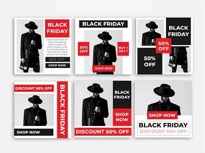 Black Friday Instagram Post blackfriday branding design graphic design instagram shop template typography ui