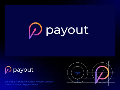 Payout brand identity branding creative logo ecommerce financial logo golden ratio letter logo logo logo agency logo designer logo typo logomark mark modern payment logo qrstuvwxyz tech unique logo