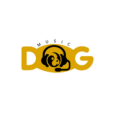 Music Dog Logo 3d art adobe illustrator artwork branding design dog logo drawing graphic design graphic designer illustration logo logo design logo maker music logo