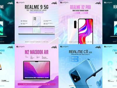 Gadgets Ads Social Media Post Design ads advertising banner banner design branding design gadgets ads instagram post marketing social media post