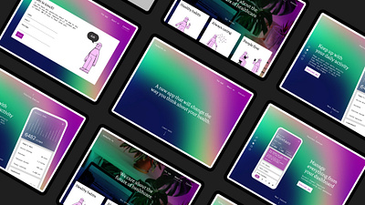 MyHealth App Marketing Website Concept app branding concept design health illustration marketing tablet typography ui ux website