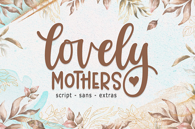 Lovely Mothers birthday font branding calligraphy design font duo font modern lovely font lovely mother modern font modern font duo modern script script font wedding card wedding font wedding fonts