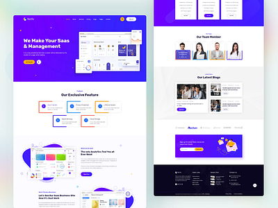 Saas Landing Page Design agency web agency web design app design app landing landing pade saas saas landing saas web ui ui design uiux ux ux design weblanding website website design