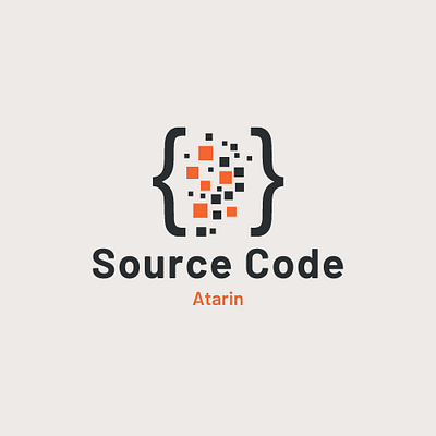 Logo Aplikasi Source Code by atarinnn animation branding design graphic design logo ui