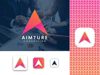 Aimture Consulting Branding Logo Design abstract aimture brand design brandidentity branding consulting design icon illustration jahedulbrand logo logo mark mdjahedul301 mordern logo