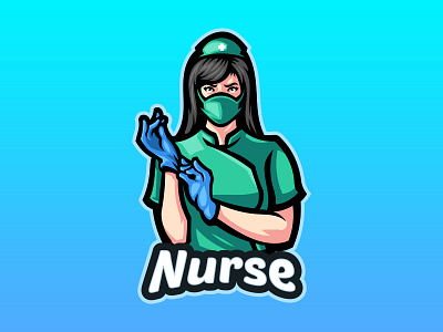 Nurse Logo Design 3d animation beautiful branding design doctor doctor logo graphic design illustration logo logo design nurse nurse logo ui vector