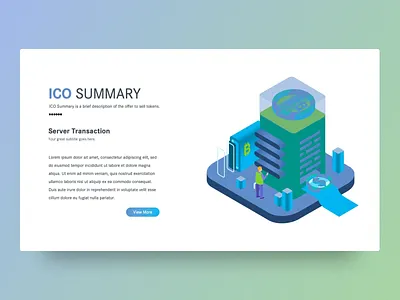 Ico Summary Server Transaction business creative design ico ico summary illustration infographic powerpoint powerpoint template presentation serves feature transaction