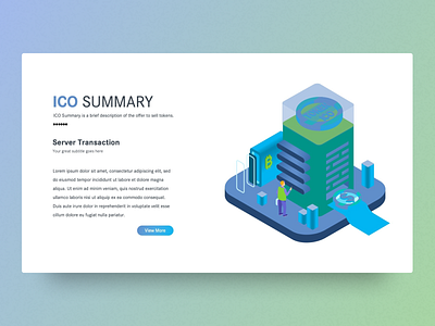 Ico Summary Server Transaction business creative design ico ico summary illustration infographic powerpoint powerpoint template presentation serves feature transaction