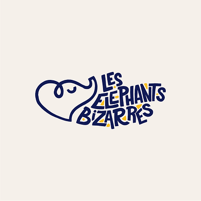 Les Elephants Bizarres band logo branding cute logo electro branding electro music electro pop elephant elephant logo fun logo funky logo hand drawn les elephants bizarres lettering lettering brand lettering logo letters music branding music design music logo pop music