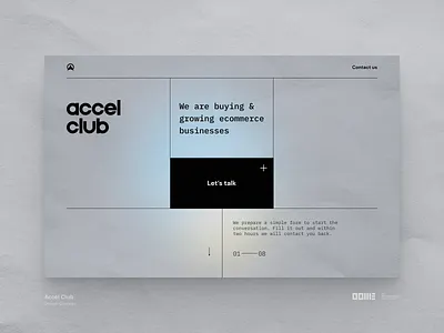 Accel Club / WEB Design concept brand design brand identity branding concept hero hero screen logo ui uiux web web design webdesign