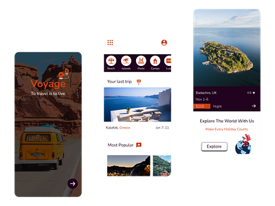 Travel App adventure agency booking app clean design destination explore flight app mobile app travel travel agency travel app travel booking traveling trip ui uidesign uiux vacation app