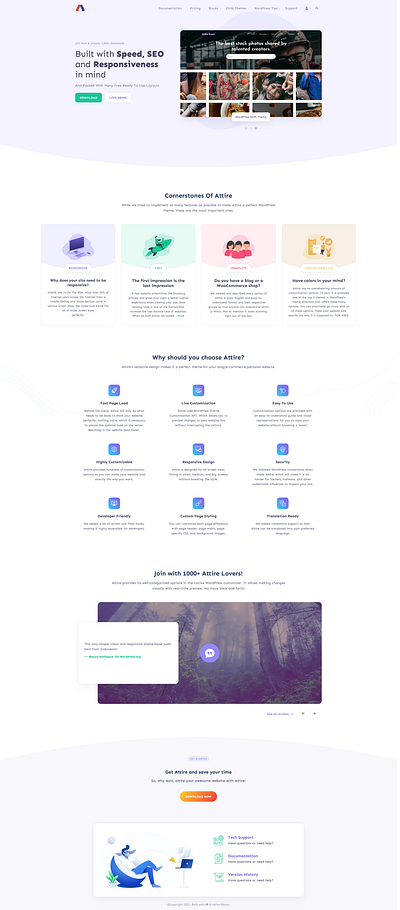 Trendy Landing Page Design attire theme