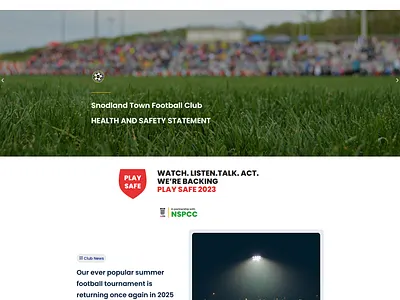 Snodland Town Football Club full stack developer.