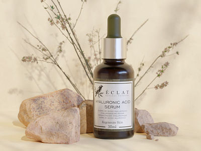 Renders for Éclat Natural Skincare 3d beauty blender branding colorful cosmetics eclat rocks simple skincare textures