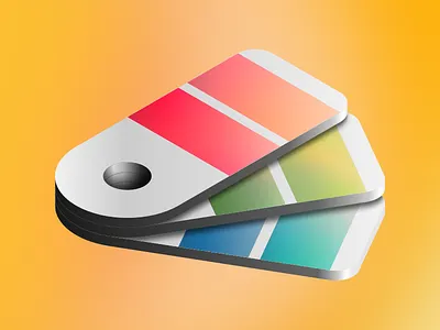 Colour Swatch 3d illustration isometric madewithsketch sketch