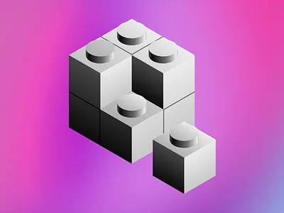 Lego 3d illustration isometric madewithsketch sketch