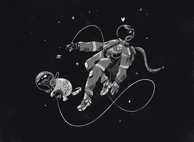 Space armadillo armadillo art astronaut cartoon character cosmonaut illustration love pet space stars