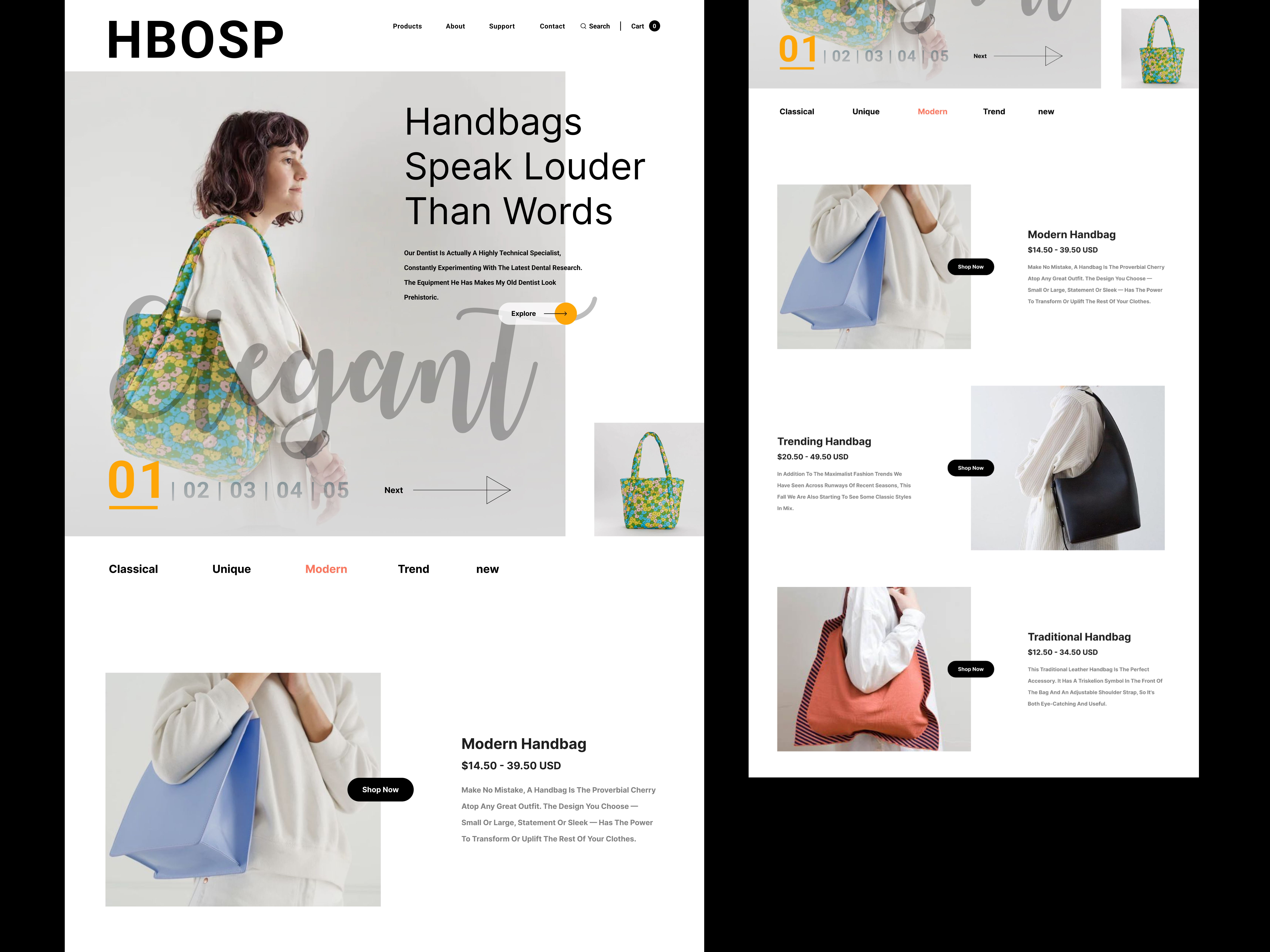 Bag Shop designs themes templates and downloadable graphic elements on Dribbble