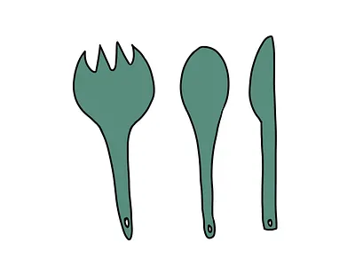 Camping utensils set icons art camping design designer digital art drawing eating food gear hire icon icon set icons illustration mobile design procreate ui user interface utensils ux