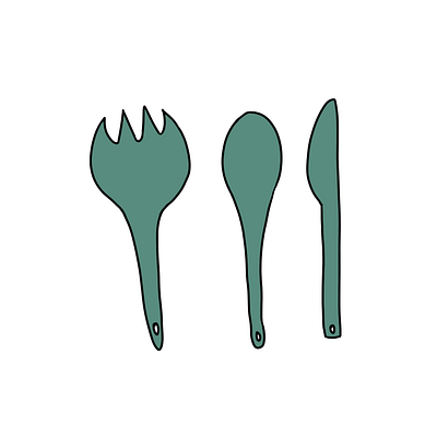 Camping utensils set icons art camping design designer digital art drawing eating food gear hire icon icon set icons illustration mobile design procreate ui user interface utensils ux