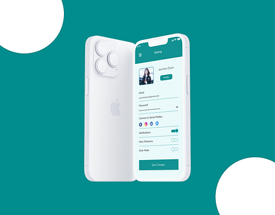 Daily UI Challenge (Day 7 - Setting) design ui