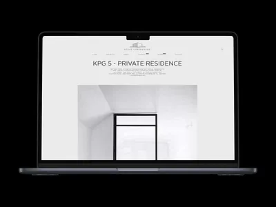 SCOPE Copenhagen - Project pages + motion architecture black and white construction design digital gallery interior design minimalist monochrome motion design web