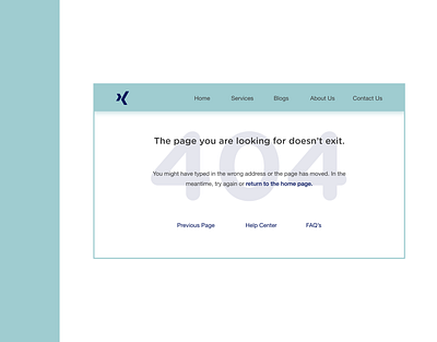 Daily UI Challenge (Day 8 - 404 Page) design ui