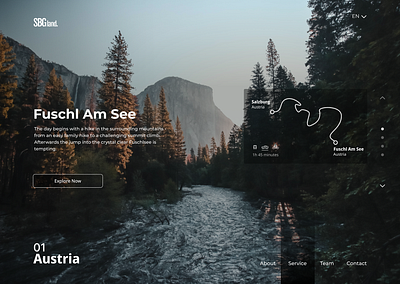 Travel web site design typography ui ux