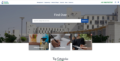 College Listing Portal design digital marketing agency near me website