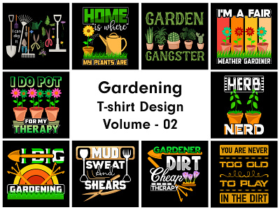 Gardening T-shirt Design gardening gardening t shirt gardening t shirt design graphic design t shirt design tshirt typography t shirt ui uiux ux