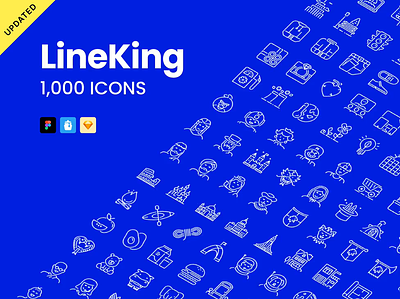 LineKing massive update! animals app icons brand icons buildings humans icon collection icon library icon pack icon set iconography icons illustrations line icons monuments product icons spot icons thin icons ui icons visual design web icons