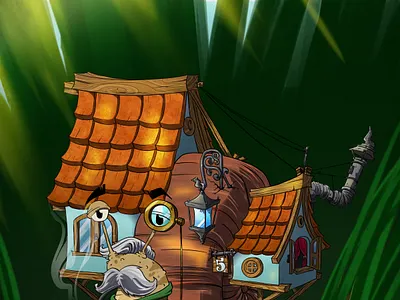 snail life cute funny illustration